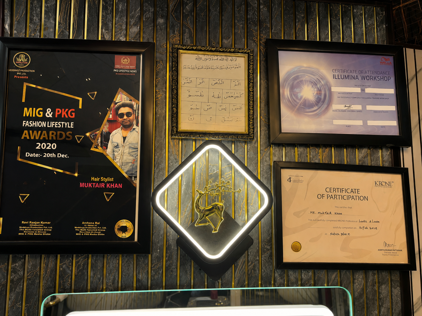 Awards and professional certifications